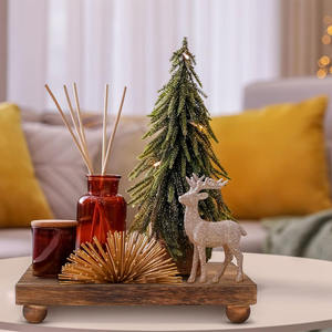 Piédestal en bois Riser Stand en bois massif fait à la main Design moderne cuisine salle de bain gâteau affichage décor personnalisable taille couleur - Product Image 5