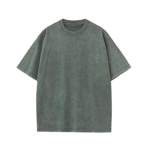 T-shirt formel personnalisé pour homme 100 % coton tricoté à manches courtes, coupe oversize avec épaules tombantes, 180 GSM, couleur unie - Product Image 2