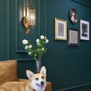 客厅电视背景支架灯走廊入口灯具定制欧式复古水晶壁灯 - Product Image 3