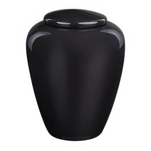Metal Urn for Human Ashes Adult Size - Aluminum Cremation Urn with Lid - Polished <b>Memorial</b> <b>Vase</b> for Funeral - Product Image 6