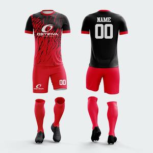 Uniforme de fútbol personalizado para hombre, camiseta de manga corta, traje de fútbol sublimado, uniforme transpirable para equipo de fútbol masculino - Product Image 6