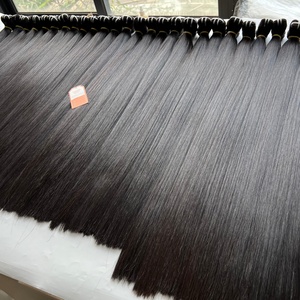 Vente en gros pas cher Extensions de cheveux Remy russes vierges à cuticule alignée à double tirage Faisceaux de cheveux raides de haute qualité - Product Image 2