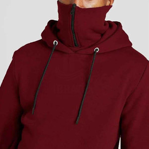 Sweat à capuche cagoule zippé respirant 100 % coton grande taille pour homme – Couleur unie, style décontracté et tendance - Product Image 6