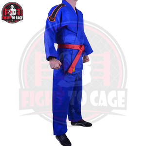 Traje de Judo Elástico con Acabado Liso, Transpirable, 100% Algodón, con Logotipo Frontal, Corte Automatizado, Uniforme de Entrenamiento - Product Image 3