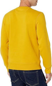 Sudadera Amarilla de Invierno de Manga Larga con Cuello Redondo, Logotipo Estampado, Ropa Urbana de Alta Calidad para Hombre, Impresión de Logotipo Personalizado, 100% Algodón - Product Image 5