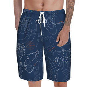 Shorts de Baño para Hombre, Estampado de Flamencos, Cintura Baja, Secado Rápido, Cordón Ajustable, Color Verde Menta y Rosa - Product Image 6
