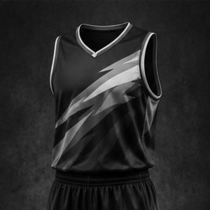 Camiseta de Baloncesto Morada con Rayas Doradas, Sin Mangas, Cuello en V, Absorbe la Humedad, Poliéster, Ajuste Atlético, Unisex, Adulto, Todas las Temporadas - Product Image 2