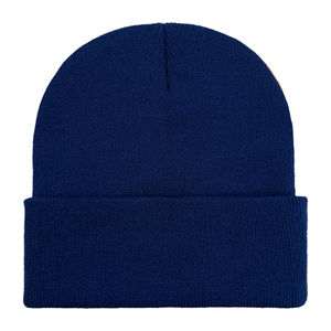 White Unisex <b>Beanie</b> <b>Hat</b> 100% Acrylic Knitted Winter Cap Solid Color Casual Style for Adults 56-58CM Head Circumference - Product Image 2