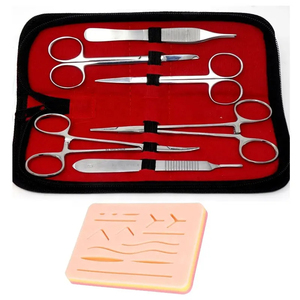 ชุดเครื่องมือผ่าตัดสำหรับนักศึกษาแพทย์ ห้องผ่าตัดโรงพยาบาล ชุดเย็บแผลสำหรับการผ่าตัดเล็ก ชุดอุปกรณ์ผ่าตัดครบชุด ราคาประหยัด - Product Image 4