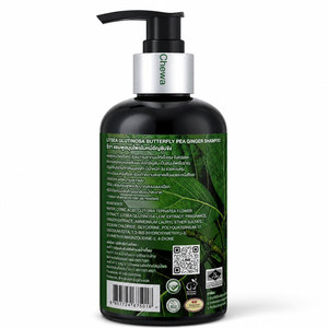 Chewa 240ml Unisex Herbal Hair <b>Shampoo</b> Reducing Hair Loss Strengthen Roots Concentrated Made Butterfly Pea Flower Extract Ginger - Product Image 2
