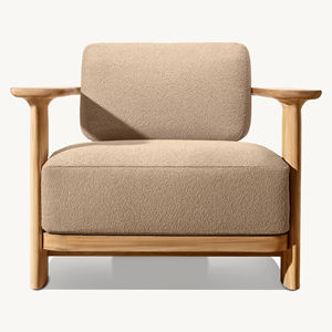 Muebles de exterior, juego de sofás de teca, conjuntos de muebles de jardín, tumbona de patio, sofá Villa Bali, Indonesia, madera natural - Dune - Product Image 2