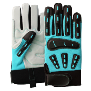 ถุงมือช่างงานหนัก ทนทาน หนังวัวแท้ เสริมความแข็งแรง บุด้วยผ้าฝ้าย นุ่ม ยืดหยุ่น ทนแรงกระแทก ทนความร้อน ฉีด TPR - Product Image 4