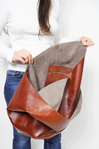 New Trendy Stylish Large Capacity Zipper Leather Hobo <b>Bag</b> Classic soft New Customizable Color Logo Casual Use Leather Hobo <b>Bag</b> - Product Image 5