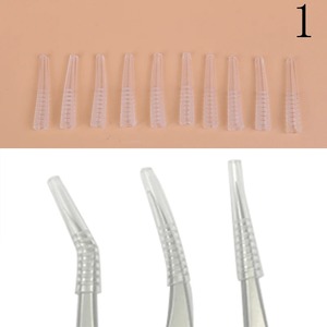 Juego de 10 Pinzas de Acero Inoxidable de Diseño Moderno para Injerto de Pestañas, Pinzas Curvas para Cejas, Reutilizables - Product Image 3