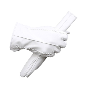 Nuevos Guantes de Seguridad de Cuero, Textura Lisa, Antideslizantes, Duraderos, Uso General, Puño Reforzado, 10 mil de Grosor, Sin Látex - Product Image 2