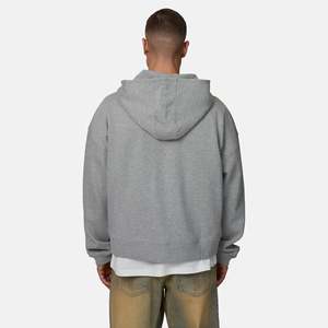 Vente en gros de sweats à capuche unisexes surdimensionnés personnalisés, de luxe, de haute qualité, avec fermeture éclair, par Antique Fashion - Product Image 3