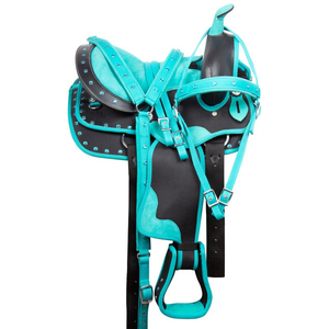 Silla de Montar Occidental para Caballo 100% Cuero Genuino, Transpirable, Color y Diseño Personalizables, Logotipo Personalizado, OEM/ODM, Alta Calidad, Precio Competitivo - Product Image 3
