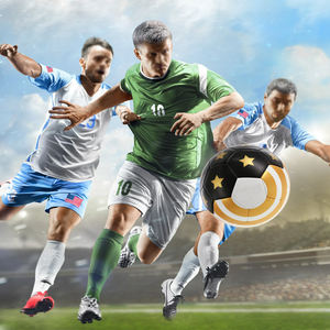 Ballons de football officiels en PU avec motif d'étoiles imprimé, personnalisés, de bonne qualité, pour adultes et enfants. - Product Image 2