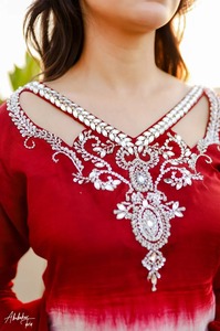 Anarkali Dye Farshi Negro/Shalwar Kameez Personalizado de 3 Piezas con Diseño Largo Hasta el Suelo para Damas |   Colección Ssumaira para fiestas - Product Image 5