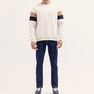 Sweat-shirt à col rond 100 % coton, épaules tombantes, streetwear décontracté d'hiver, pull doux brossé, OEM, marque privée - Product Image 4