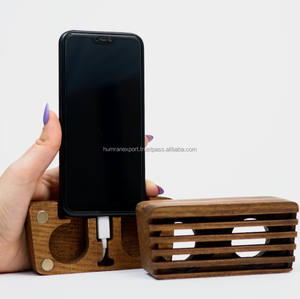 Support de haut-parleur d'amplification audio en bois de haute qualité Performance sonore optimale pour téléphones - Product Image 3