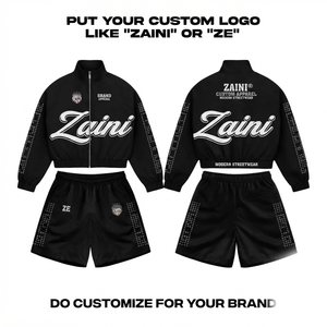 ชุดเซ็ตเสื้อแจ็คเก็ตกันลม ZAINI Premium 110 GSM ผ้าโพลีเอสเตอร์/ไนลอน แห้งเร็ว สำหรับฤดูหนาว รับสกรีนโลโก้แบบซิลค์สกรีน OEM ODM - Product Image 1