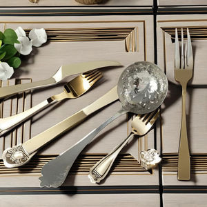 Inicio Hotel Restaurante Catering Artículo Nuevo diseño Cubiertos de metal Cuchara Diseño martillado Vajilla Cubiertos de acero inoxidable Cuchara - Product Image 1