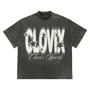 เสื้อยืดคอตตอนโอเวอร์ไซส์พรีเมียมสำหรับผู้ชาย แขนสั้น พิมพ์ลายกราฟิก สไตล์ลำลอง แฟชั่น ผลิตโดยผู้ผลิตเสื้อผ้า - Product Image 6