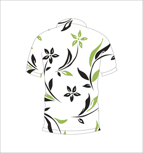 Polo de Hombre con Estampado de Hojas Botánicas, Personalizado con Estampado Completo, Manga Corta, Informal, para Golf - Product Image 2