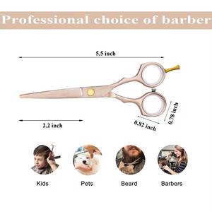 Morje Surgical Set de Ciseaux Professionnels pour Salon de Coiffure, Ciseaux à Effiler, Peignes, Acier Inoxydable 4Cr13, Pour Droitiers, Manche Long, Tranchants - Product Image 3