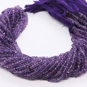 ลูกปัดอะมีทิสต์ธรรมชาติทรงกลมเรียบ AAA สีชมพู ขนาด 4-5 มม. 5 เส้น ยาว 12 นิ้ว สำหรับทำเครื่องประดับ - Product Image 6