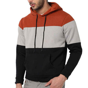 Pull-over respirant en molleton 100 % coton de haute qualité, 3 tons de couleur, broderie personnalisée du logo, pour homme, automne, 450 g, poids lourd - Product Image 1