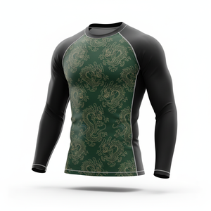 เสื้อรัดกล้ามเนื้อสำหรับผู้ชาย Bjj Rash Guard สินค้าขายดี เสื้อรัดกล้ามเนื้อรุ่นใหม่สำหรับผู้ชาย ระบายอากาศได้ดี แห้งเร็ว - Product Image 3