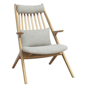 Chaise de jardin moderne en teck durable et écologique avec coussin moelleux confortable - Product Image 1