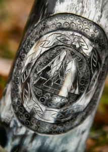 Taza de Cuerno de Vaca de Estilo Medieval Tradicional, Diseño con Agarre Resistente, Ecológica, Apta para Lavavajillas, Precio Bajo - Product Image 4