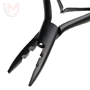 Pince à micro-perles pour extensions capillaires de haute qualité, qualité professionnelle, en acier inoxydable et silicone, IMANS ENTERPRISES IE-HX-0158 - Product Image 2