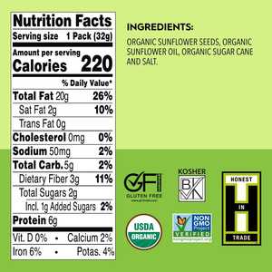 Beurre de tournesol biologique de qualité supérieure (1,15 oz) - Sachet souple en vrac - Sans gluten et naturel - Product Image 3