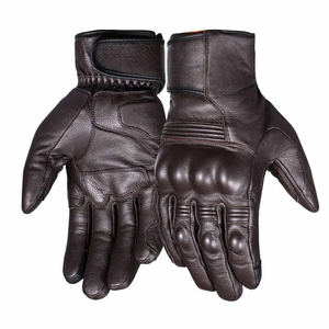 Guantes de alta calidad para motocicleta, de cuero genuino de vaca con tela textil, para motociclistas de calle. - Product Image 2