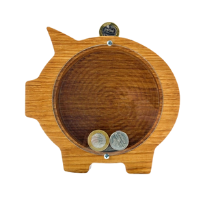 Tirelire en bois en gros avec fenêtre transparente en acrylique, boîte à monnaie unique, cadeau d'anniversaire pour enfants et adultes, du Vietnam - Product Image 1