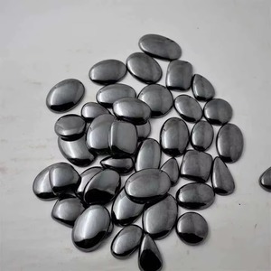 Lot en gros de cabochons en hématite 100 % naturelle à effet optique lumineux pour la fabrication de bijoux - Product Image 2