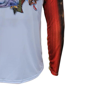 Chemises de pêche pour hommes, légères, confortables, nouvelle arrivée, faible MOQ, UPF 50, manches personnalisées, grandes tailles, antibactériennes, séchage rapide - Product Image 4