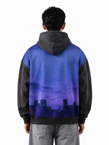 Men's Acid Wash Hoodie <b>Oversized</b> Pullover <b>Sweatshirt</b> <b>Vintage</b> Washed Casual Streetwear Hooded <b>Sweatshirt</b> with Oem Service - Product Image 2