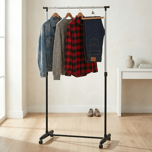 Vente en gros bricolage rangement à domicile chambre à coucher en métal vêtements suspendus support moderne extensible Taiwan meubles de maison fabricant vente - Product Image 2