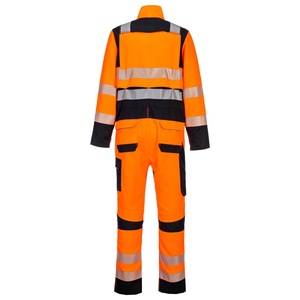 Combinaison de travail industrielle pour homme, personnalisée, haute visibilité, polyester, coupe ajustée, 2 pièces, avec manches longues - Product Image 6