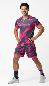 ชุดเสื้อและกางเกงวอลเลย์บอลสีเขียวมิ้นท์แบบสั่งทำขายส่ง พร้อมบริการ OEM ชุดทีมน้ำหนักเบา ชุดกีฬาแบบซับลิเมชั่น - Product Image 4