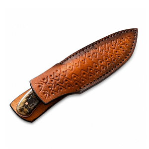 Cuchillo de Cocina de Acero Damasco y Cobre, Hecho a Mano, Herramienta Culinaria para Preparar Carne, Verduras, Frutas y Alimentos - Product Image 3