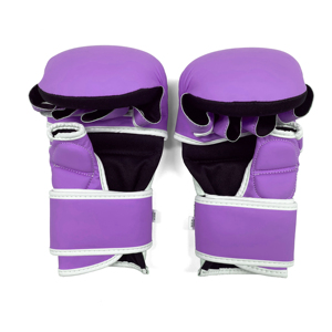 ถุงมือ MMA แบบครึ่งนิ้วรุ่นใหม่ล่าสุด สำหรับการฝึกซ้อม Max Strike หนาพิเศษ ป้องกันข้อนิ้ว ผลิตจากหนัง - Product Image 3