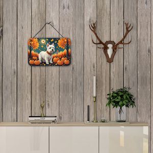 Nuevo Multicolor Westie Fall pared puerta colgante impresiones aluminio Metal cocina pared Bar baño placa decoración del hogar 8HX12W - Product Image 4