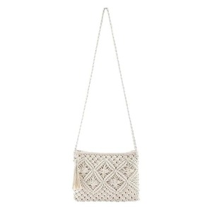 Sacs à bandoulière et sacs fourre-tout en macramé faits à la main pour femmes - FAIZA CRAFT Sacs de rangement écologiques en fibre de rotin - Product Image 4