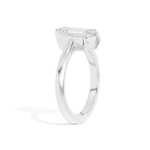 Anillo de Oro Sólido de 14K con Diamante Corte Pera y Bisel Inclinado, Certificado por IGI, para Boda, Compromiso, Aniversario, Regalo, Fiesta - Product Image 2